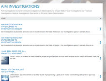 Tablet Screenshot of aiminvestigations.com